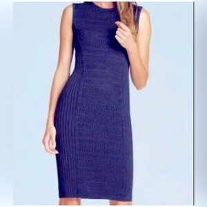 TORY BURCH PENELOPE POINTELLE SLEEVELESS KNIT DRESS SIZE M